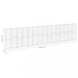 horganyzott acél gabion fal fedéllel 900 x 30 x 200 cm