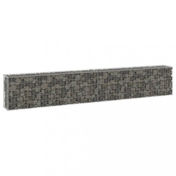 horganyzott acél gabion fal fedéllel 300 x 30 x 50 cm