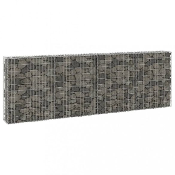 horganyzott acél gabion fal fedéllel 300 x 30 x 100 cm