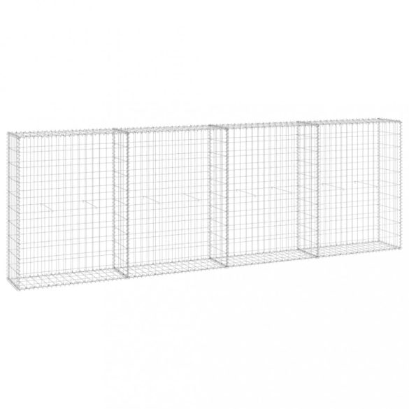 horganyzott acél gabion fal fedéllel 300 x 30 x 100 cm