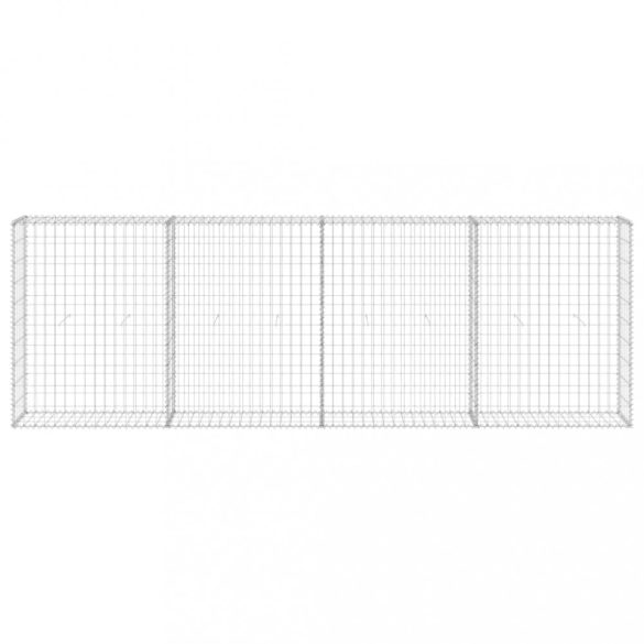 horganyzott acél gabion fal fedéllel 300 x 30 x 100 cm