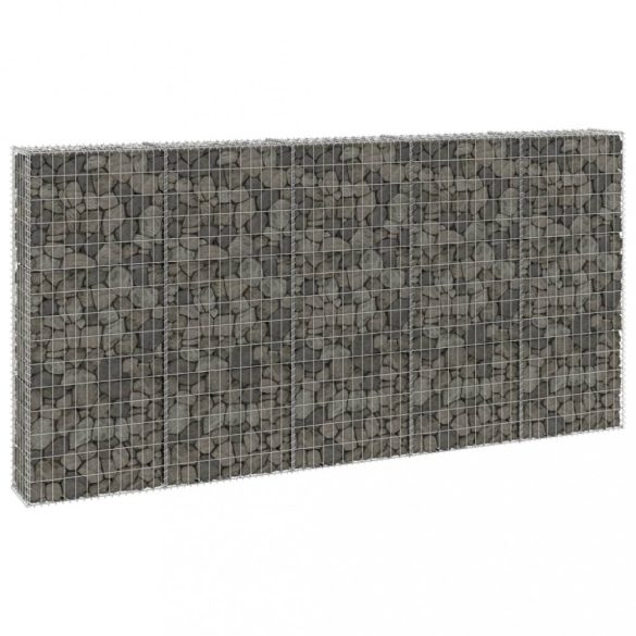 horganyzott acél gabion fal fedéllel 300 x 30 x 150 cm