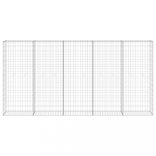 horganyzott acél gabion fal fedéllel 300 x 30 x 150 cm