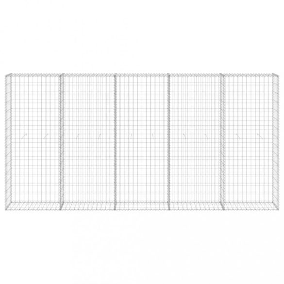 horganyzott acél gabion fal fedéllel 300 x 30 x 150 cm