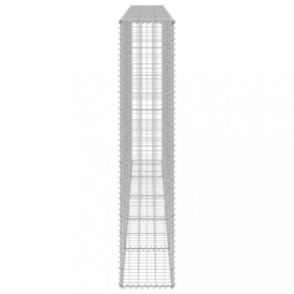 horganyzott acél gabion fal fedéllel 300 x 30 x 150 cm