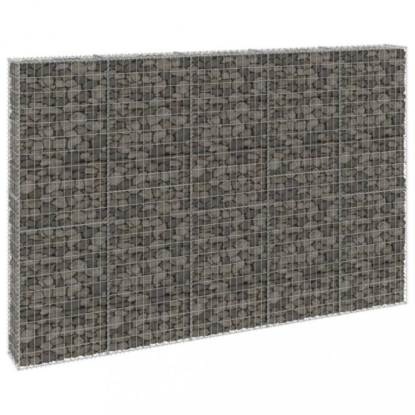 horganyzott acél gabion fal fedéllel 300 x 30 x 200 cm