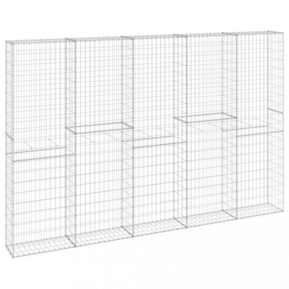 horganyzott acél gabion fal fedéllel 300 x 30 x 200 cm