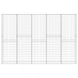 horganyzott acél gabion fal fedéllel 300 x 30 x 200 cm