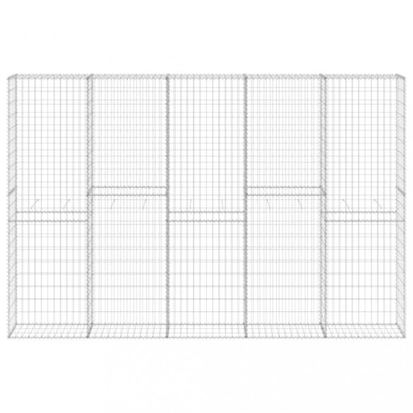 horganyzott acél gabion fal fedéllel 300 x 30 x 200 cm