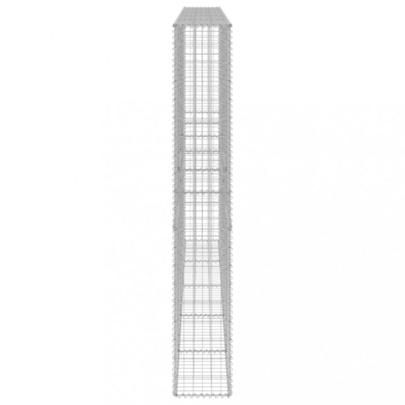 horganyzott acél gabion fal fedéllel 300 x 30 x 200 cm