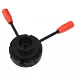 4 pofás acél fa tokmány M33 csatlakozóval 100 mm