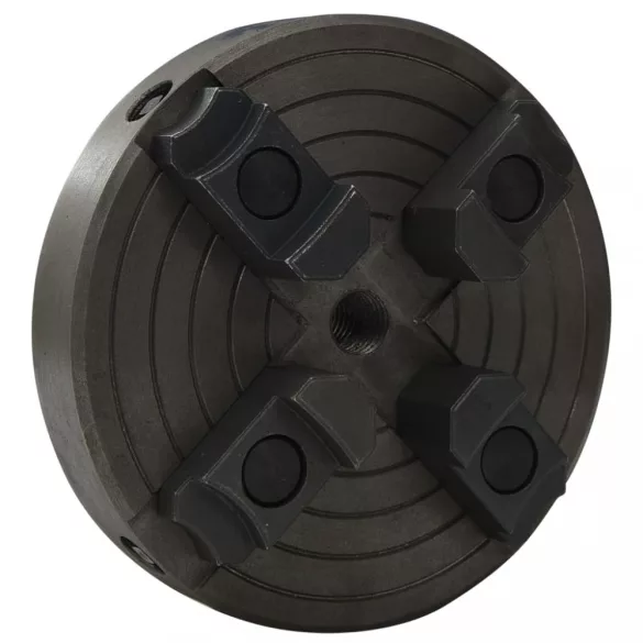 4 pofás fekete acél fa tokmány M18 csatlakozóval 150x63 mm