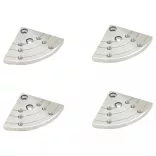 önközpontosító fa tokmány készlet 3,75 hüvelykes acélhoz