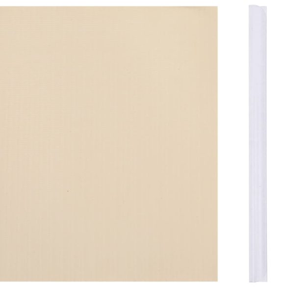 krémszínű kerti PVC árnyékoló kerítés 35 x 0,19 m