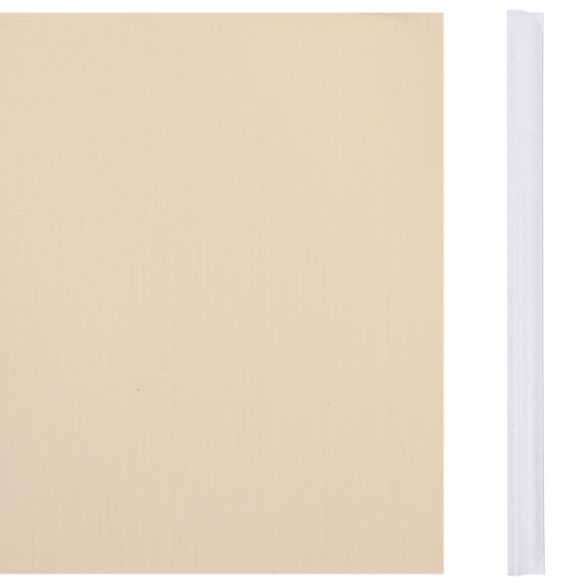 krémszínű kerti PVC árnyékoló kerítés 70 x 0,19 m