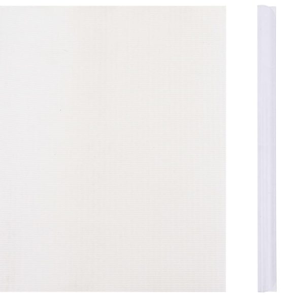 fehér PVC kerti árnyékoló kerítés 70 x 0,19 m