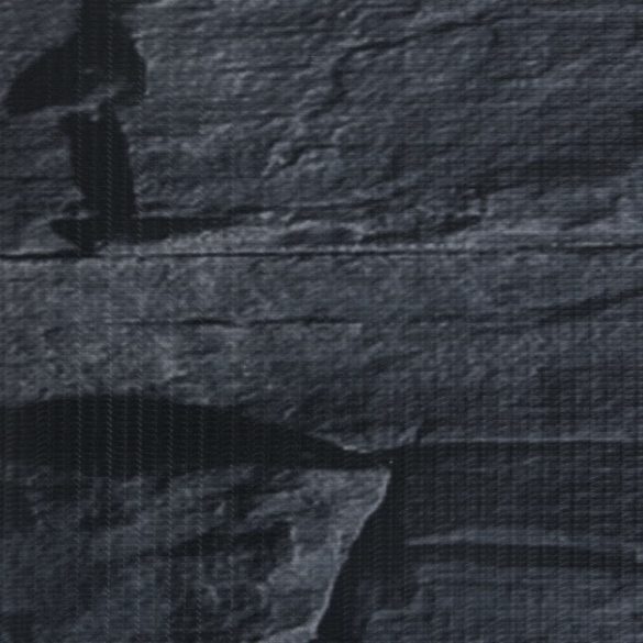 kőhatású szürke PVC kerti árnyékoló kerítés 35 x 0,19 m