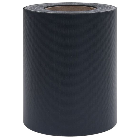 4 db matt sötétszürke PVC árnyékoló kerítés 35 x 0,19 m