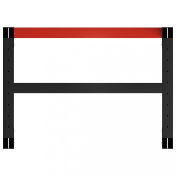 fekete és piros fém munkapadváz 80 x 57 x 79 cm