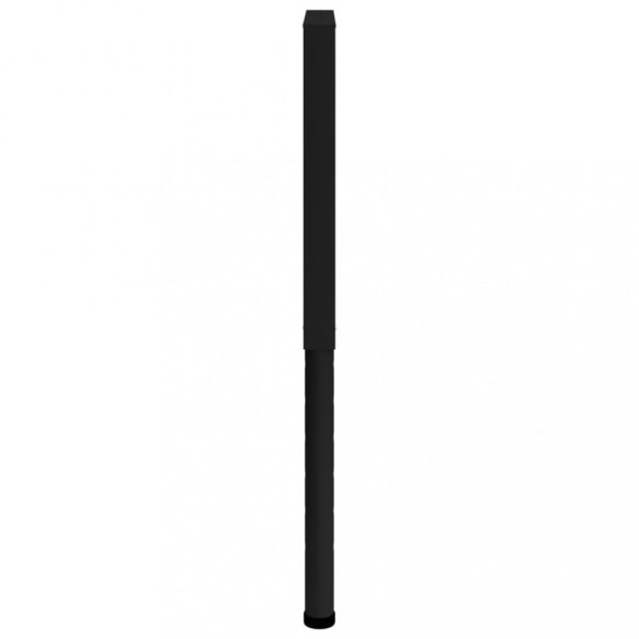 2 db fekete állítható fém munkapadváz 55 x (69-95,5) cm