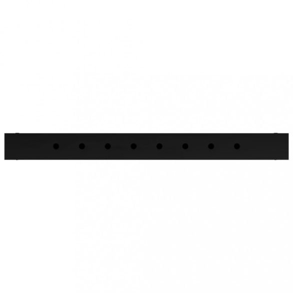 2 db fekete állítható fém munkapadváz 55 x (69-95,5) cm