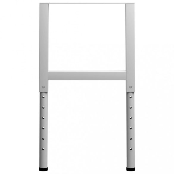 2 db szürke állítható fém munkapadváz 55 x (69-95,5) cm
