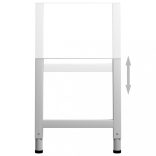2 db szürke állítható fém munkapadváz 55 x (69-95,5) cm