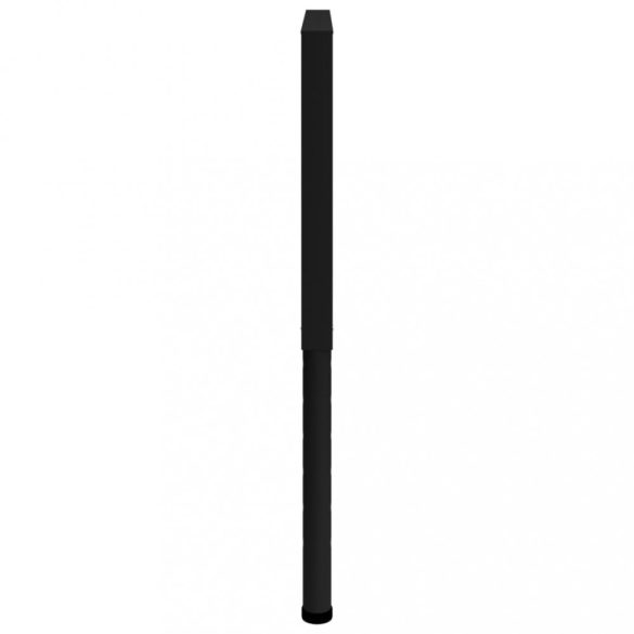 2 db fekete állítható fém munkapadváz 85 x (69-95,5) cm