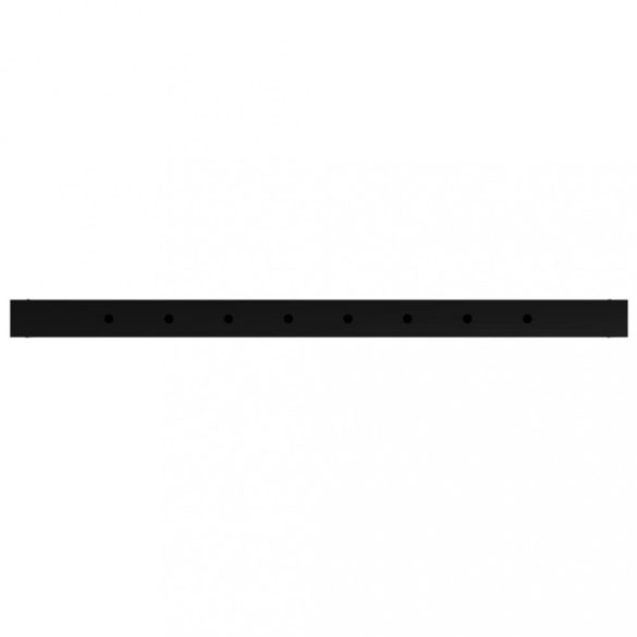 2 db fekete állítható fém munkapadváz 85 x (69-95,5) cm