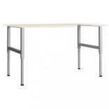2 db szürke állítható fém munkapadváz 85 x (69-95,5) cm