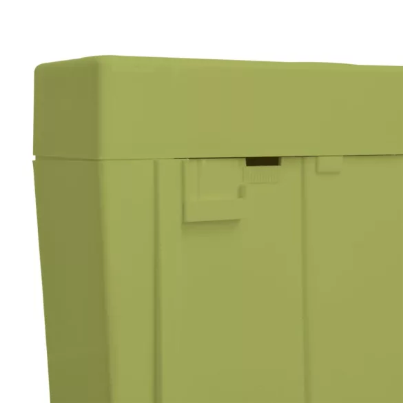 olívazöld WC-tartály alsó vízbemenettel 3/6 liter