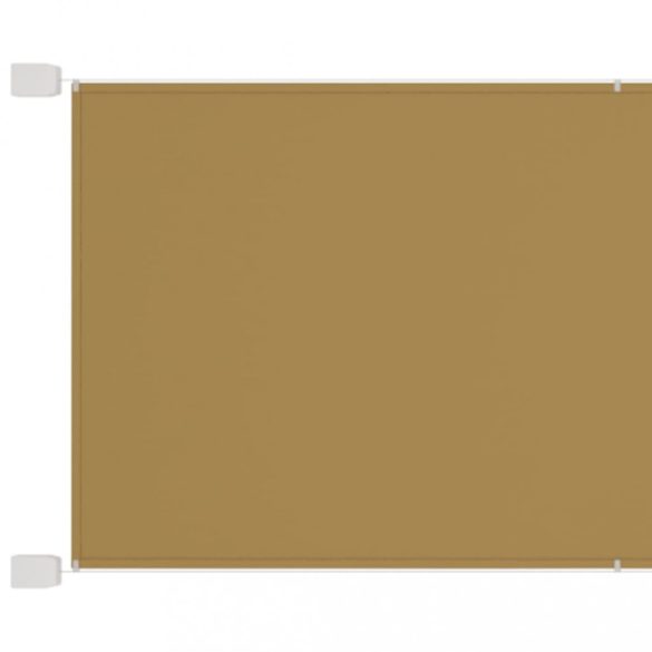 bézs oxford-szövet függőleges napellenző 140x420 cm