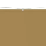 bézs oxford-szövet függőleges napellenző 140x420 cm