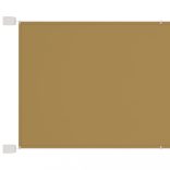bézs oxford-szövet függőleges napellenző 140 x 600 cm