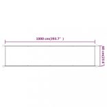 terrakotta oxford-szövet függőleges napellenző 60 x 1000 cm