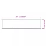 kék oxford szövet függőleges napellenző 60 x 270 cm