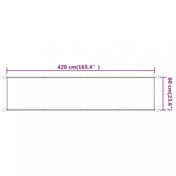 kék oxford-szövet függőleges napellenző 60x420 cm