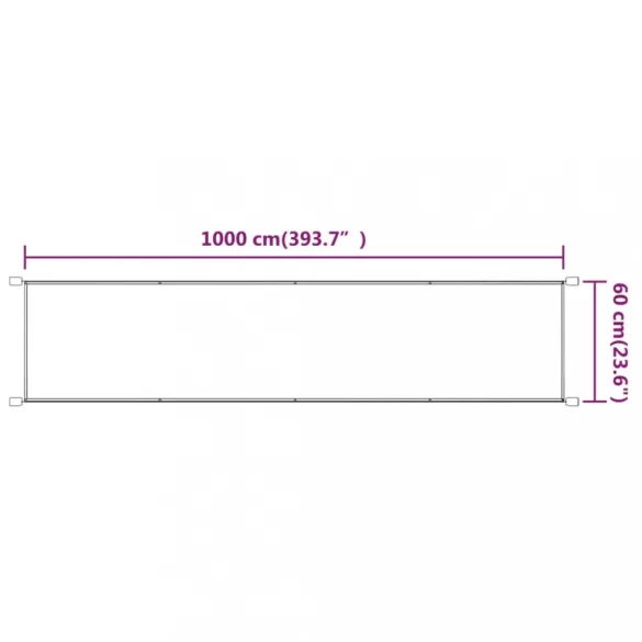 kék oxford-szövet függőleges napellenző 60x1000 cm