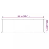 kék oxford-szövet függőleges napellenző 100x800 cm