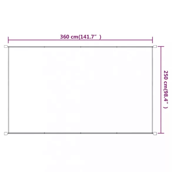 kék oxford-szövet függőleges napellenző 250x360 cm