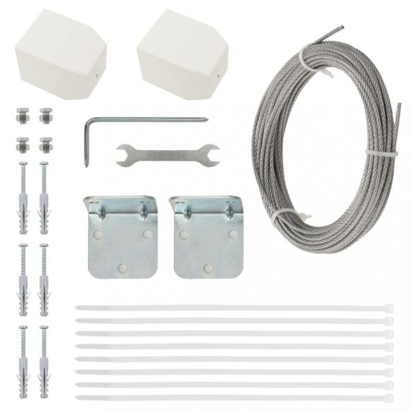 barna oxford-szövet erkélyparaván 140 x 240 cm