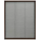 barna alumínium pliszé ablakszúnyogháló 60 x 80 cm