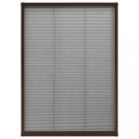 barna alumínium pliszé ablakszúnyogháló 80 x 120 cm