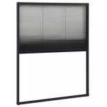 antracitszürke alumínium pliszé ablakszúnyogháló 60 x 80 cm