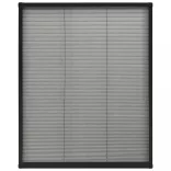 antracitszürke alumínium pliszé ablakszúnyogháló 80 x 100 cm