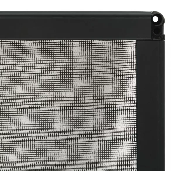 antracitszürke alumínium pliszé ablakszúnyogháló 80 x 100 cm