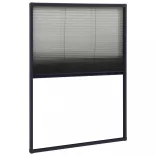 antracitszürke alumínium pliszé ablakszúnyogháló 80 x 120 cm