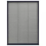 antracitszürke alumínium pliszé ablakszúnyogháló 80 x 120 cm