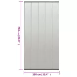 fekete poliészter szúnyogháló ajtóra hálós függönnyel 100x220cm