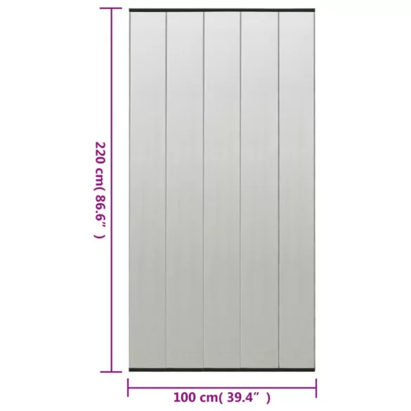 fekete poliészter szúnyogháló ajtóra hálós függönnyel 100x220cm